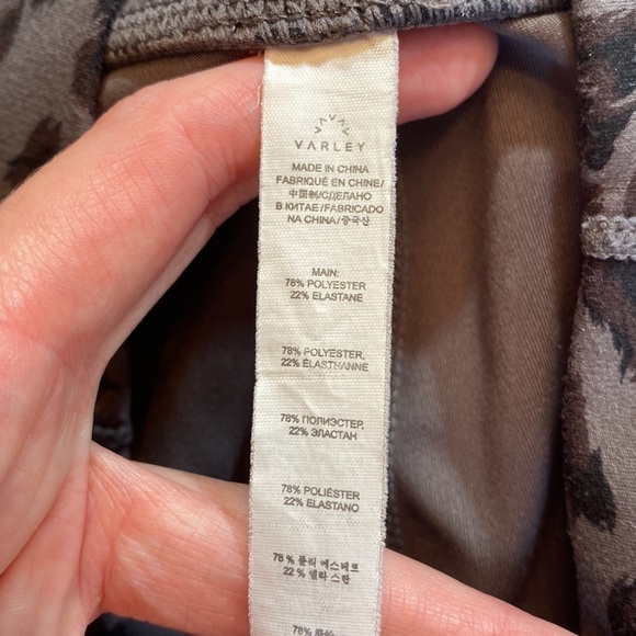 Varley Century Leggings in Iron Cheetah sz L - Picture 8 of 10